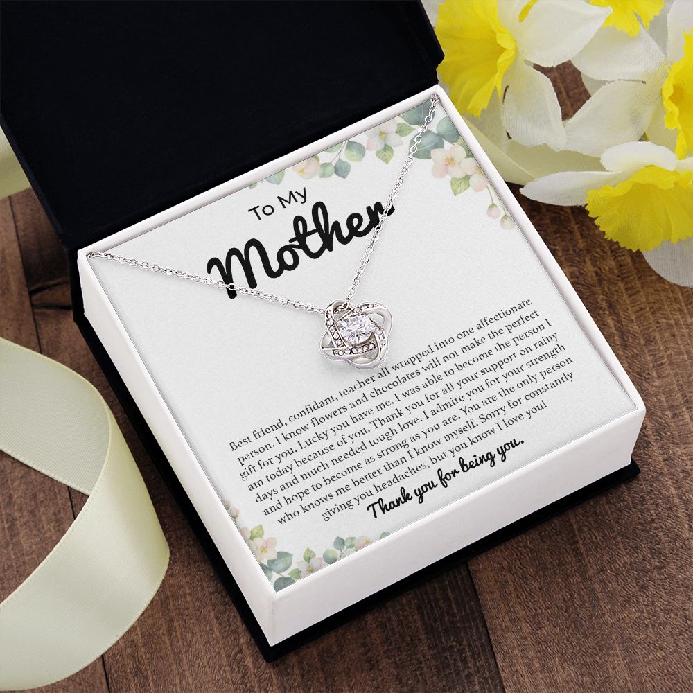 To My Mother I Was Able To Become The Person I Am Today Because Of You