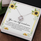 You Are My Sunshine Necklace with Sunflower Message