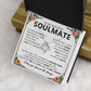 Soulmate Necklace Gift for Women, With Romantic Message Card