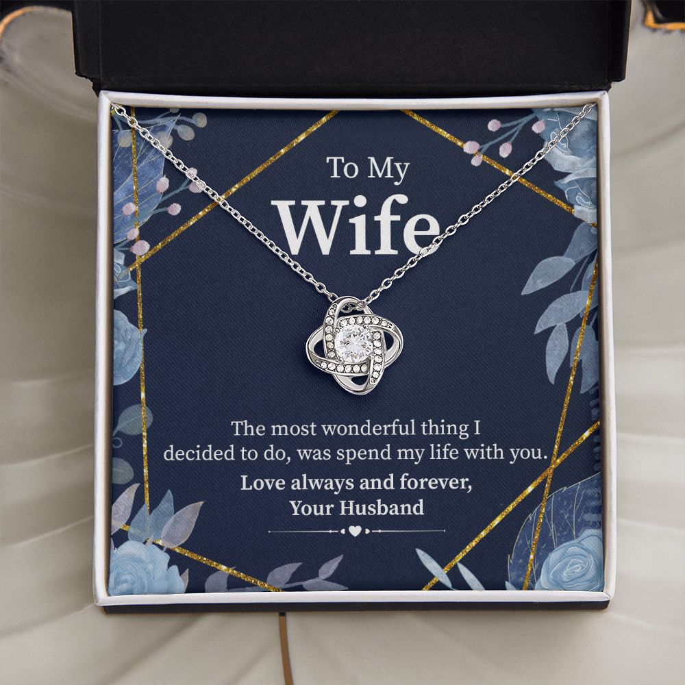 Necklace Gift To My Wife: Love Always Forever From Husband - Jewelayer