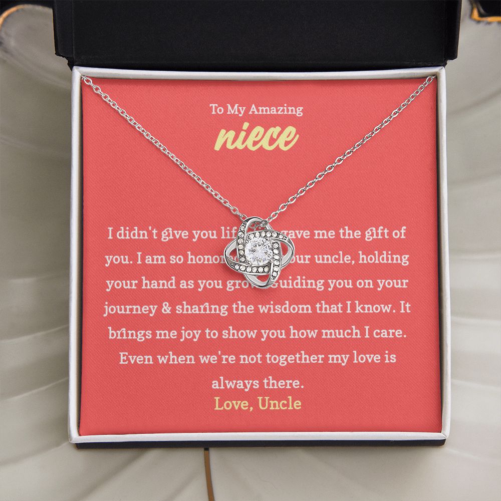 Necklace Gift for Niece from Her Loving Uncle