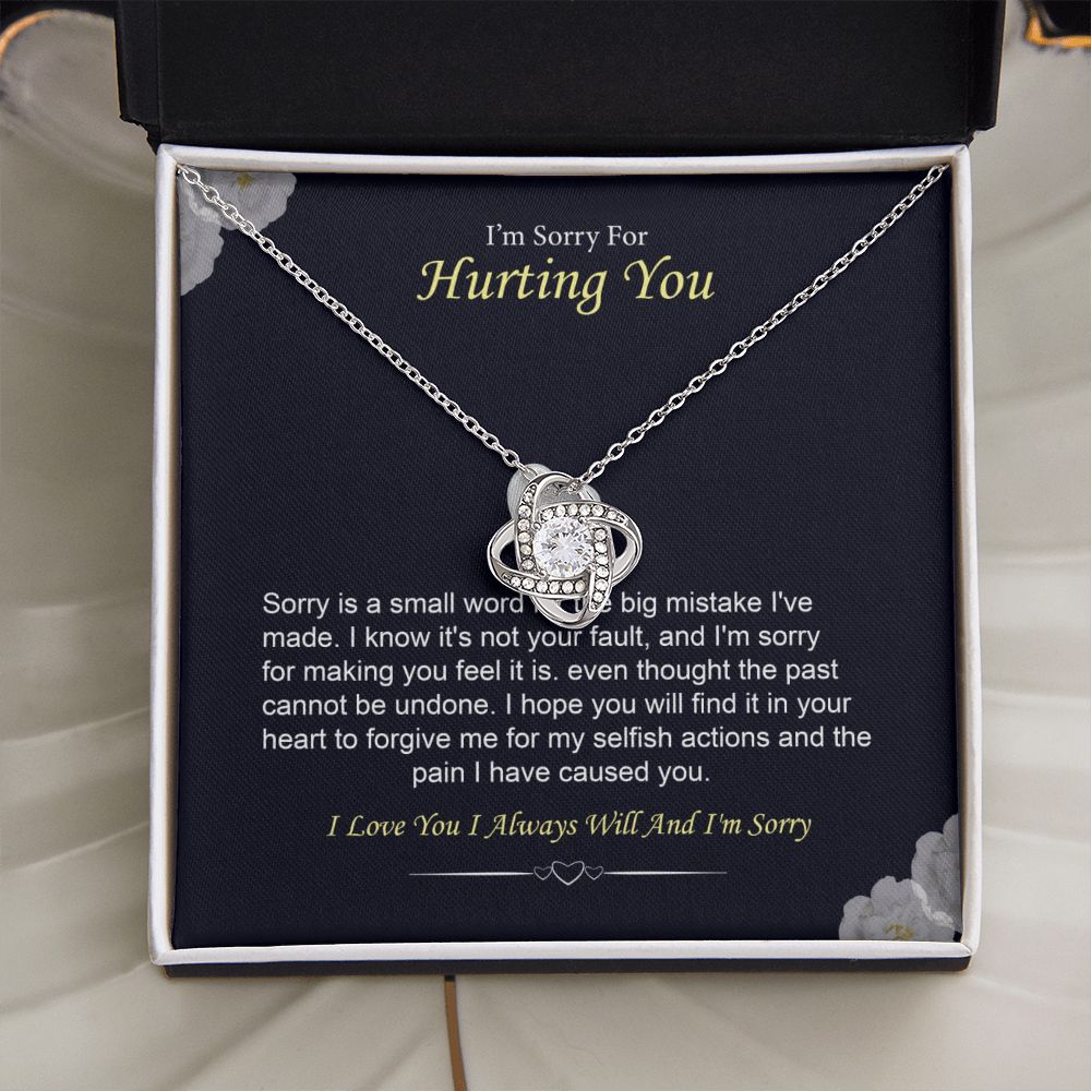 I'm Sorry Necklace Gift for Her Forgiveness With Message Card