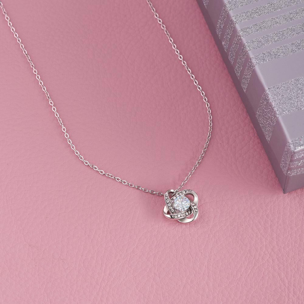 Godmother Necklace Gift from Godchild with Floral Message Card