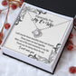Ex-Wife Necklace Gift – I Will Miss You Message Card