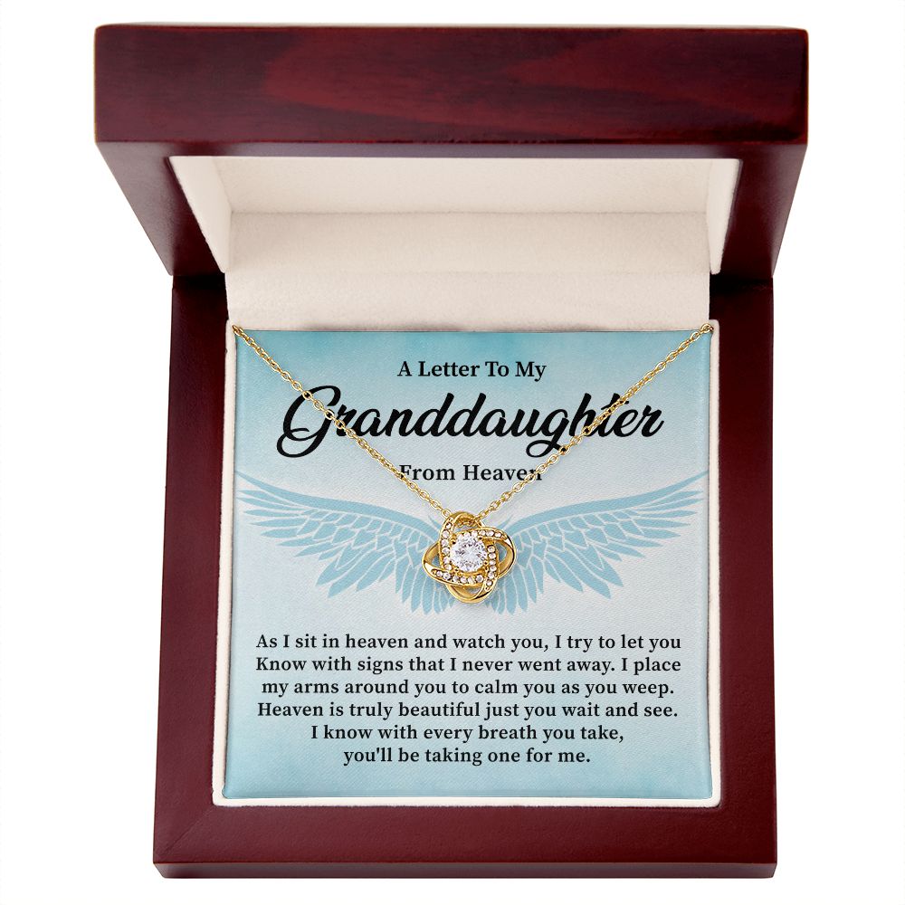 A Little To My Granddaughter From Heaven You'll Be Talking One For Me