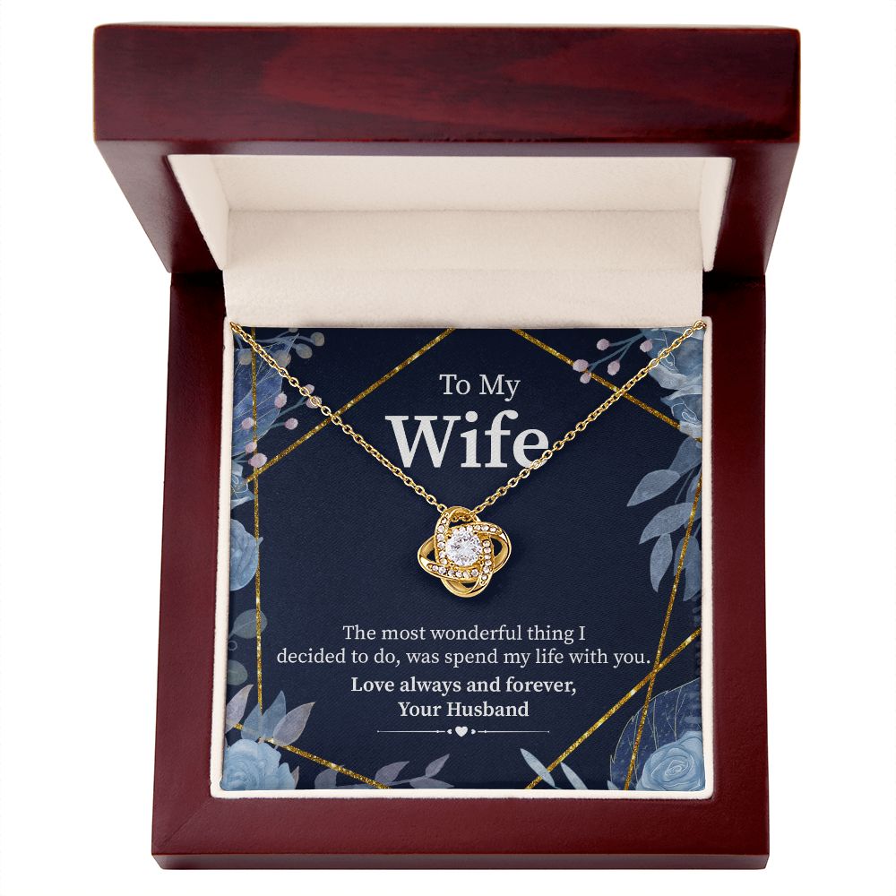 Necklace Gift To My Wife: Love Always Forever From Husband - Jewelayer