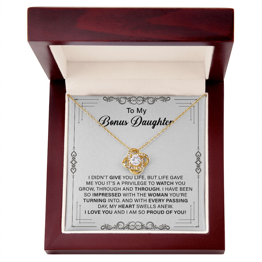 TO My Bonus Daughter I love You And I Am So Proud Of You