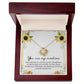 You Are My Sunshine Necklace with Sunflower Message