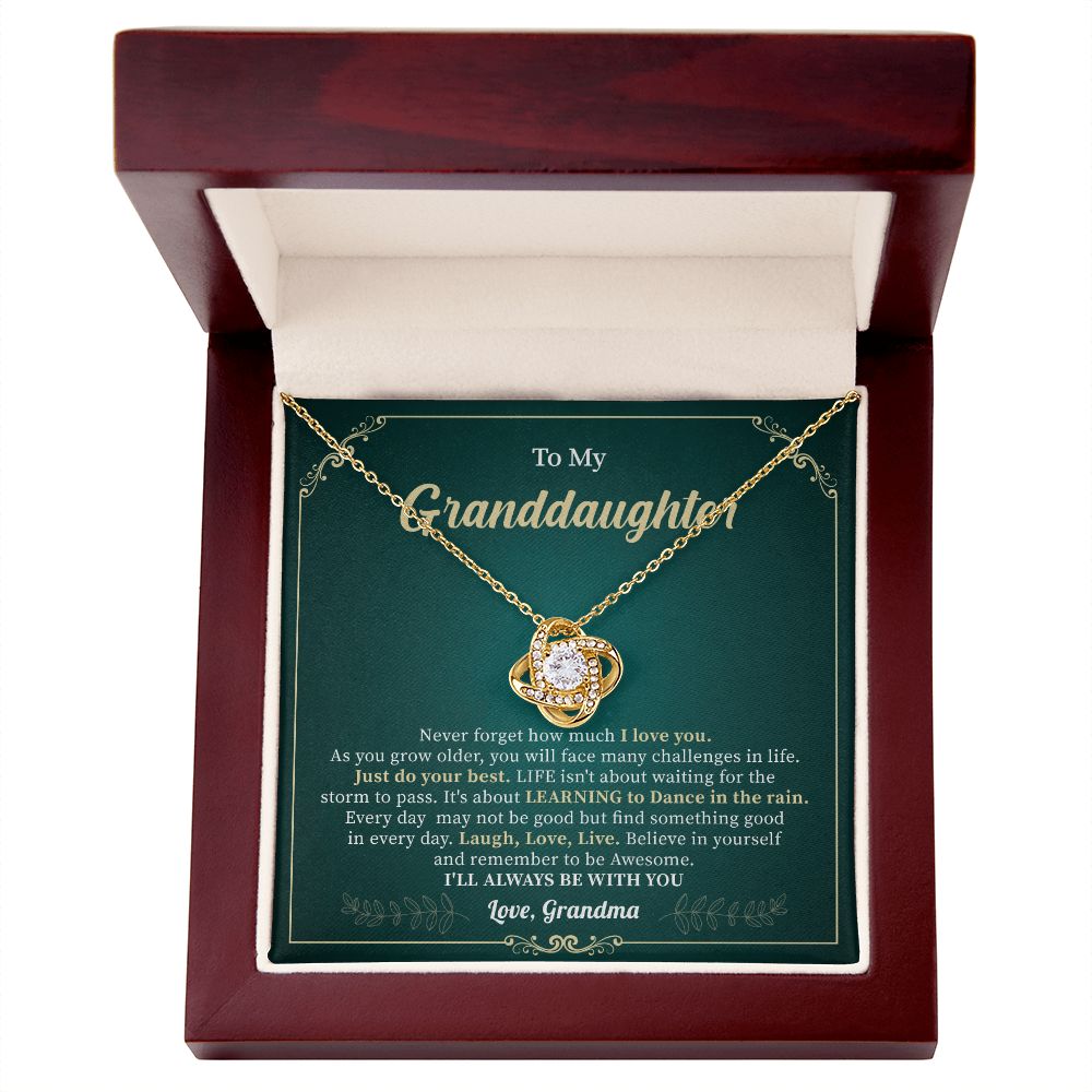 To My Granddaughter Never Forget How Much I Love You - Love From Grandma, Granddaughter Gifts For Her Birthday Valentine's Day With Message Card
