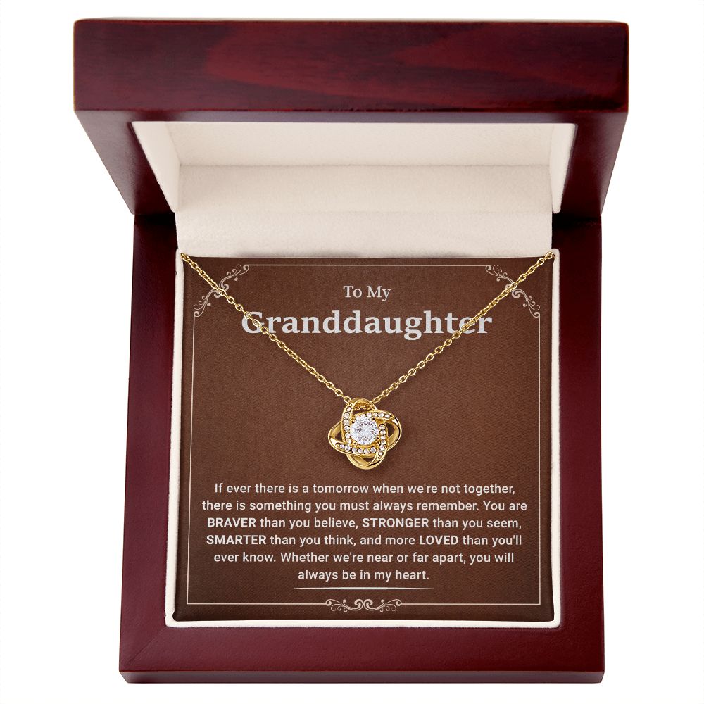 To My Granddaughter If Ever There Is A Tomorrow When We're Not Together You Will Always Be In My Heart