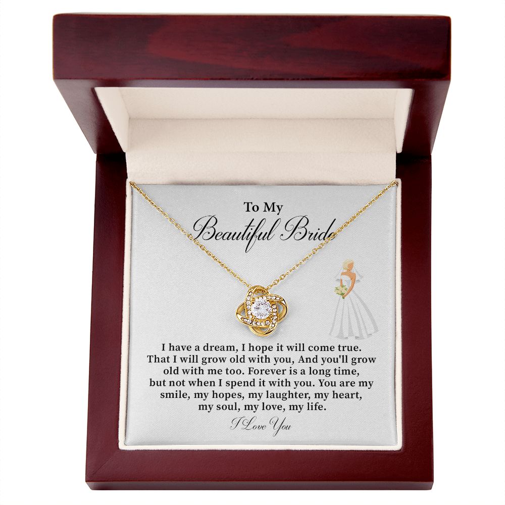 To My Beautiful Bride I Have A Dream, I Hope It Will Come True