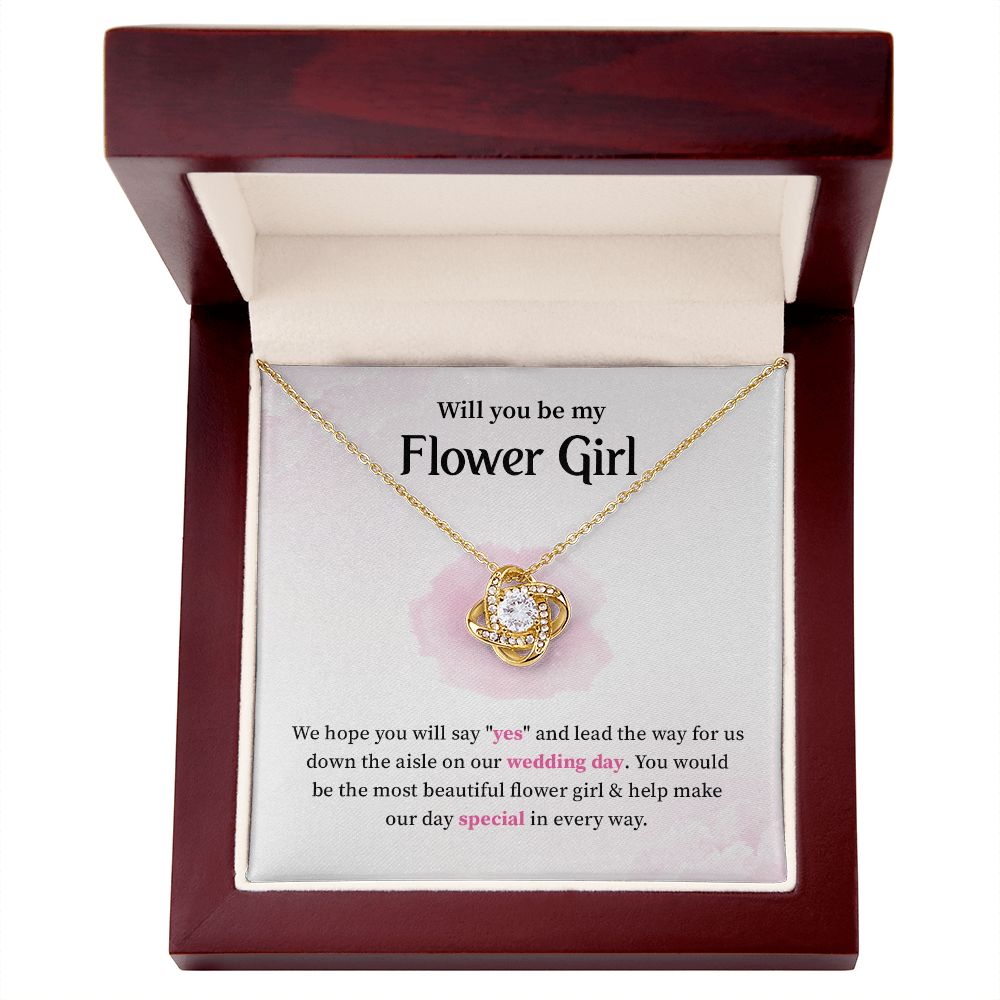 Flower Girl - we hope you will say "yes"