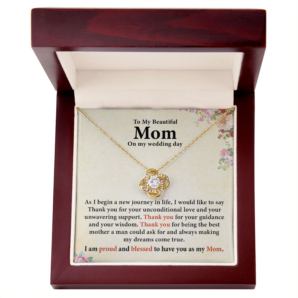 To My Beautiful Mom On My Wedding Day I Am Proud And Blessed To Have You As My Mom