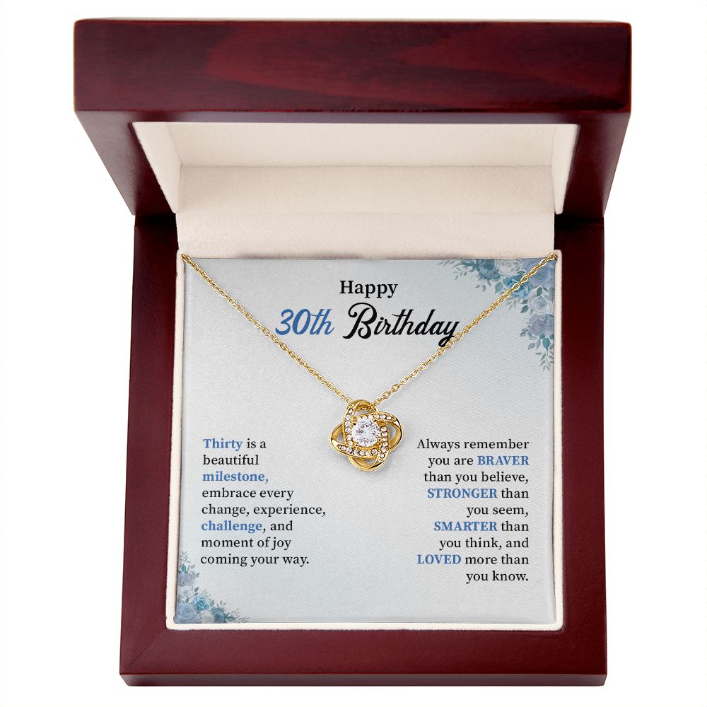 Happy 30th birthday necklace