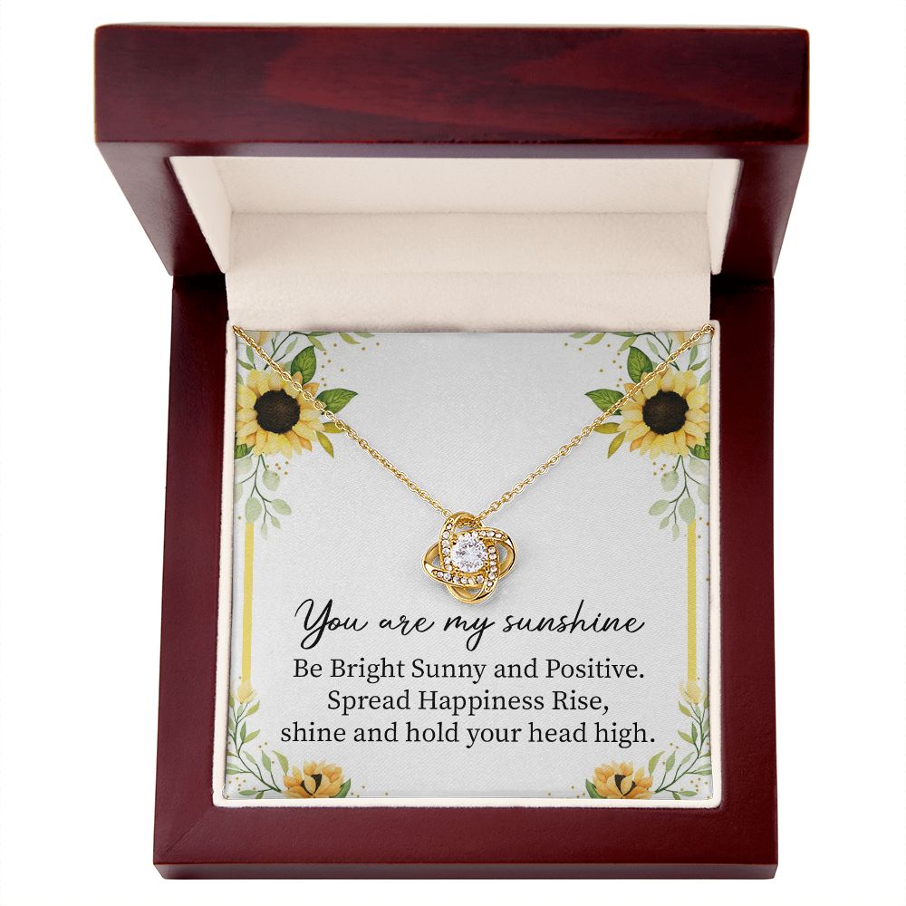Sunshine Necklace Gift with Positive Message Card