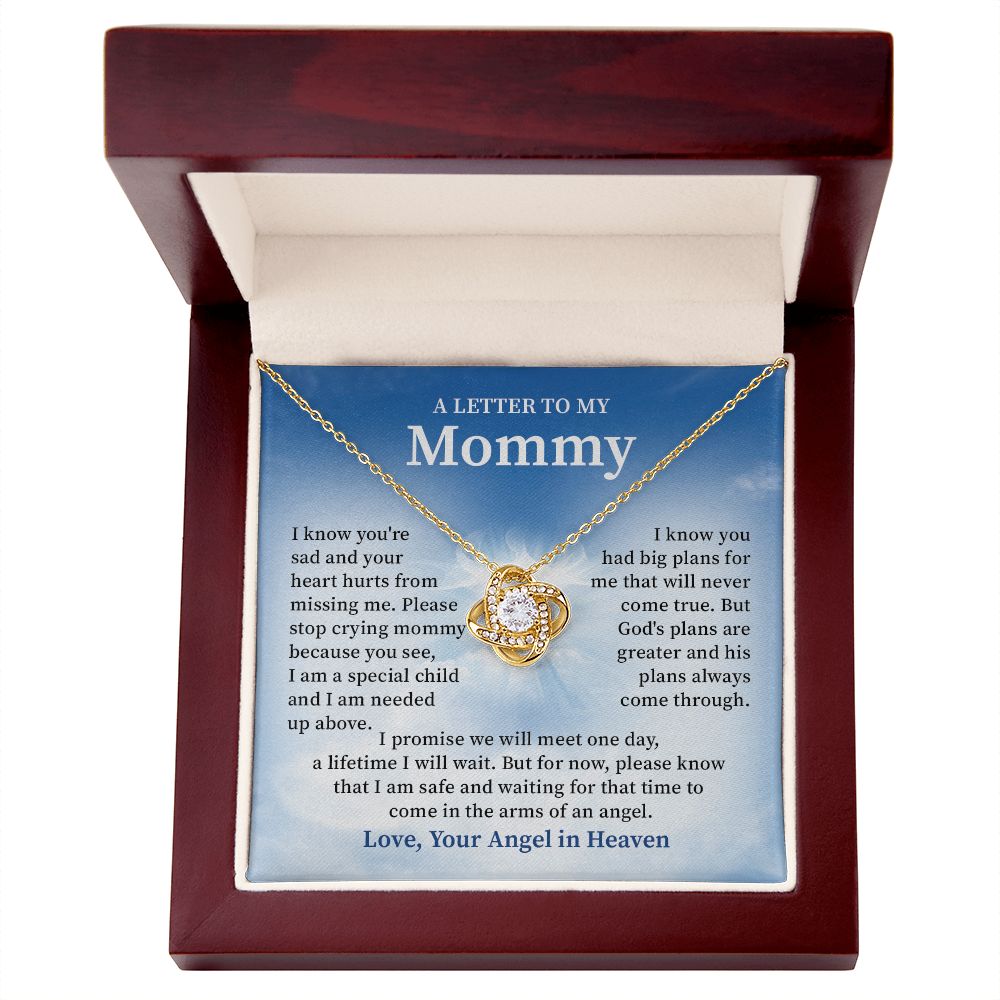 Memorial Necklace for Mom from Angel Baby – Sympathy Gift for Loss of Child