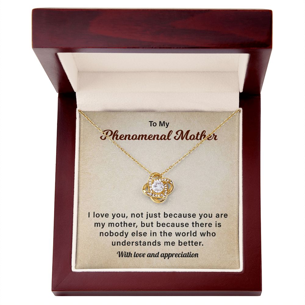 To My Phenomenal mother I love Yu, Not Just because You Are My Mother.
