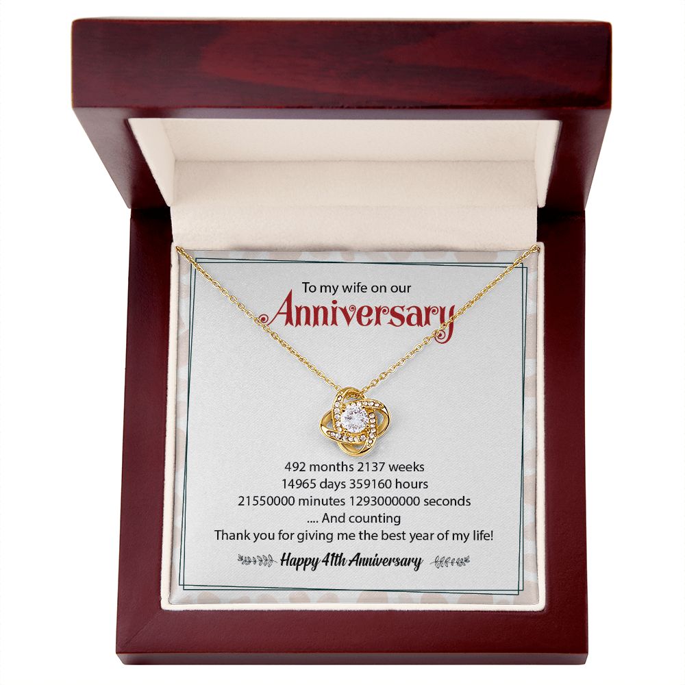 To My Wife On Our Happy 41th Anniversary Thank You For Give Me The Best Year Of My Life
