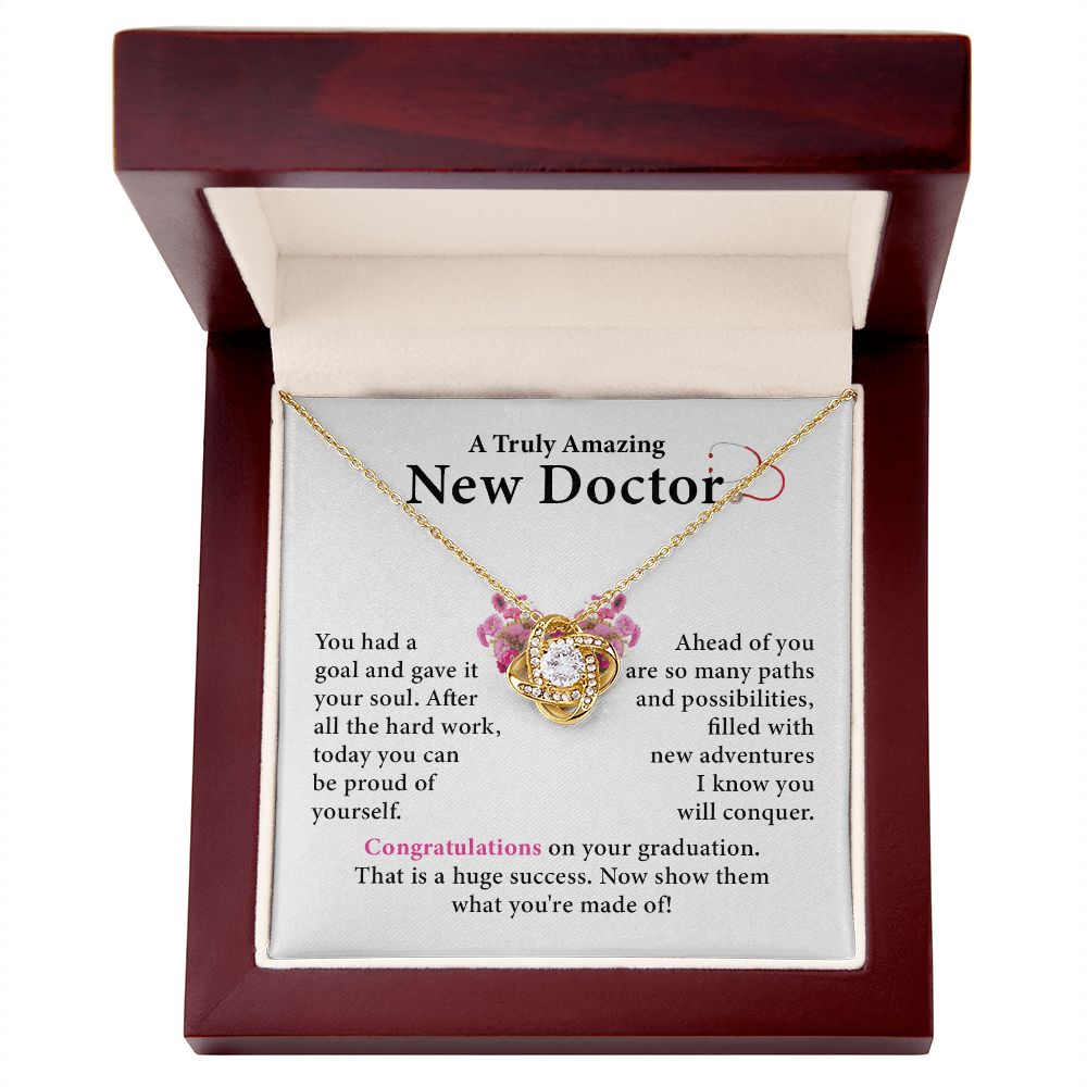 Graduation Necklace Gift for New Doctor Woman