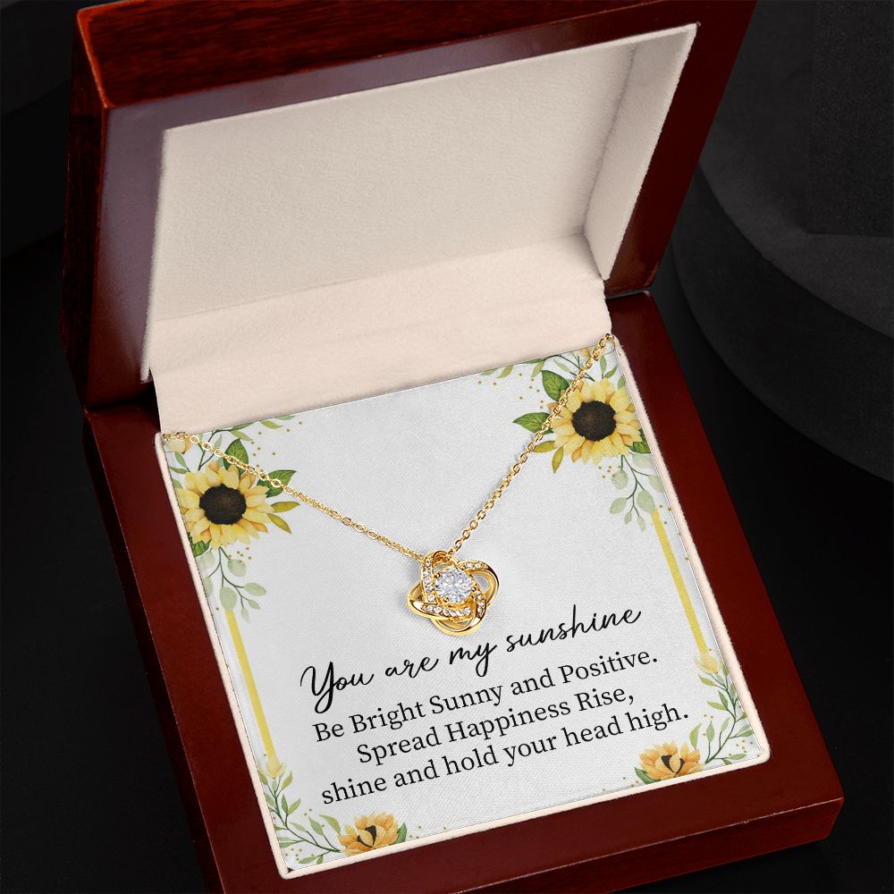Sunshine Necklace Gift with Positive Message Card