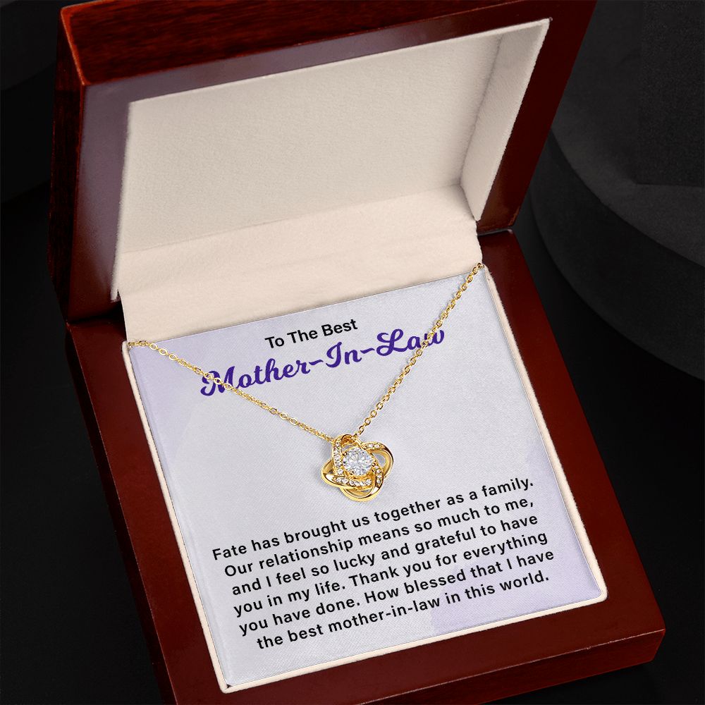 To My Mother-In-Law Fate Has Brought Us Together As A Family