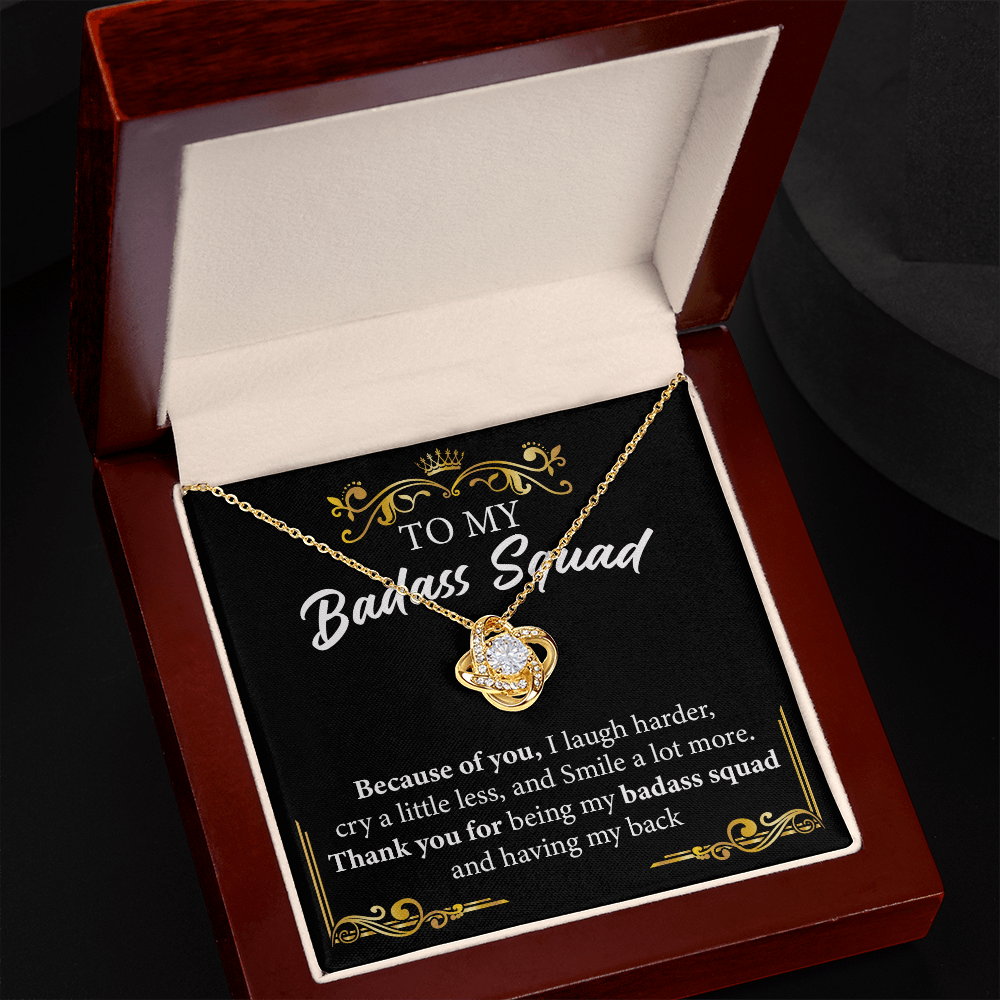 Badass Squad Necklace Gift for Best Friends