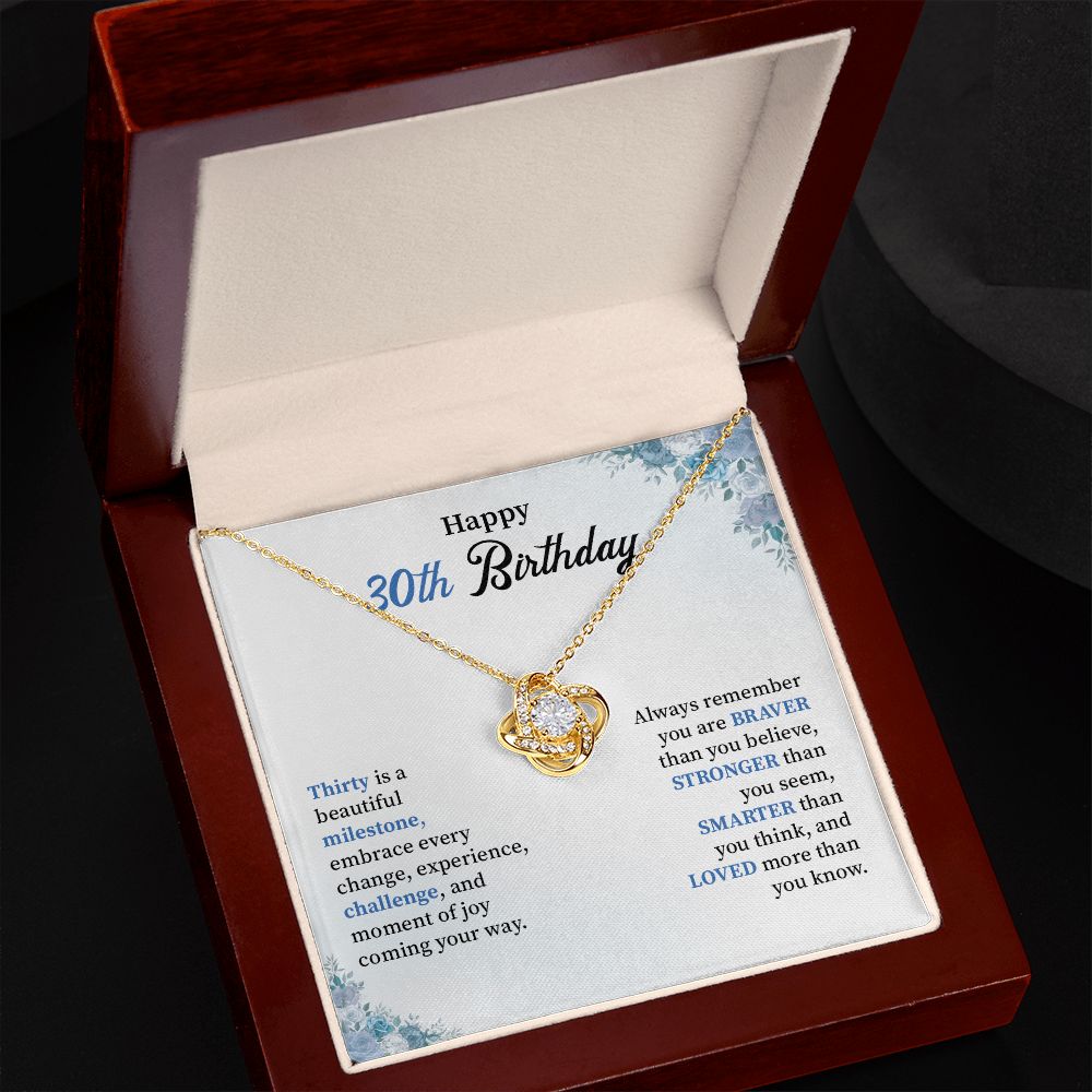 Happy 30th birthday necklace