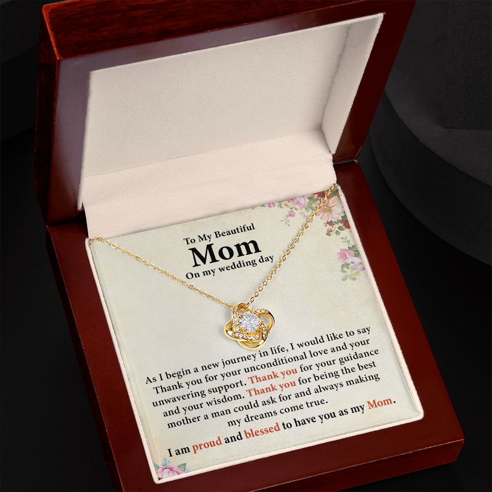 To My Beautiful Mom On My Wedding Day I Am Proud And Blessed To Have You As My Mom