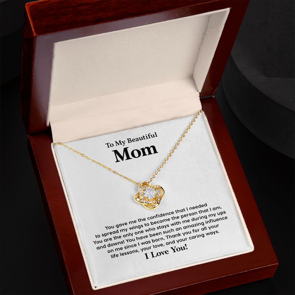 To My Beautiful Mom Thank You For All Your Life Lessons, Your love, And Your Caring Ways