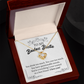 Badass Bestie Necklace Gift with Funny Message Card