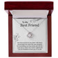 Best Friend Necklace Gift with Thank You Note