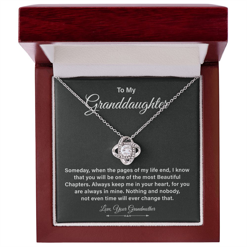To My Granddaughter Always keep me In Your Heart Love, Your Grandmother