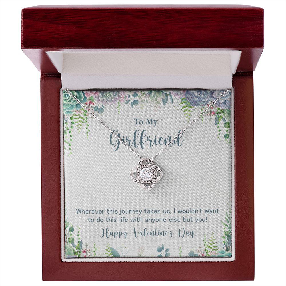 Girlfriend Necklace Gift for Valentine's Day Journey Love