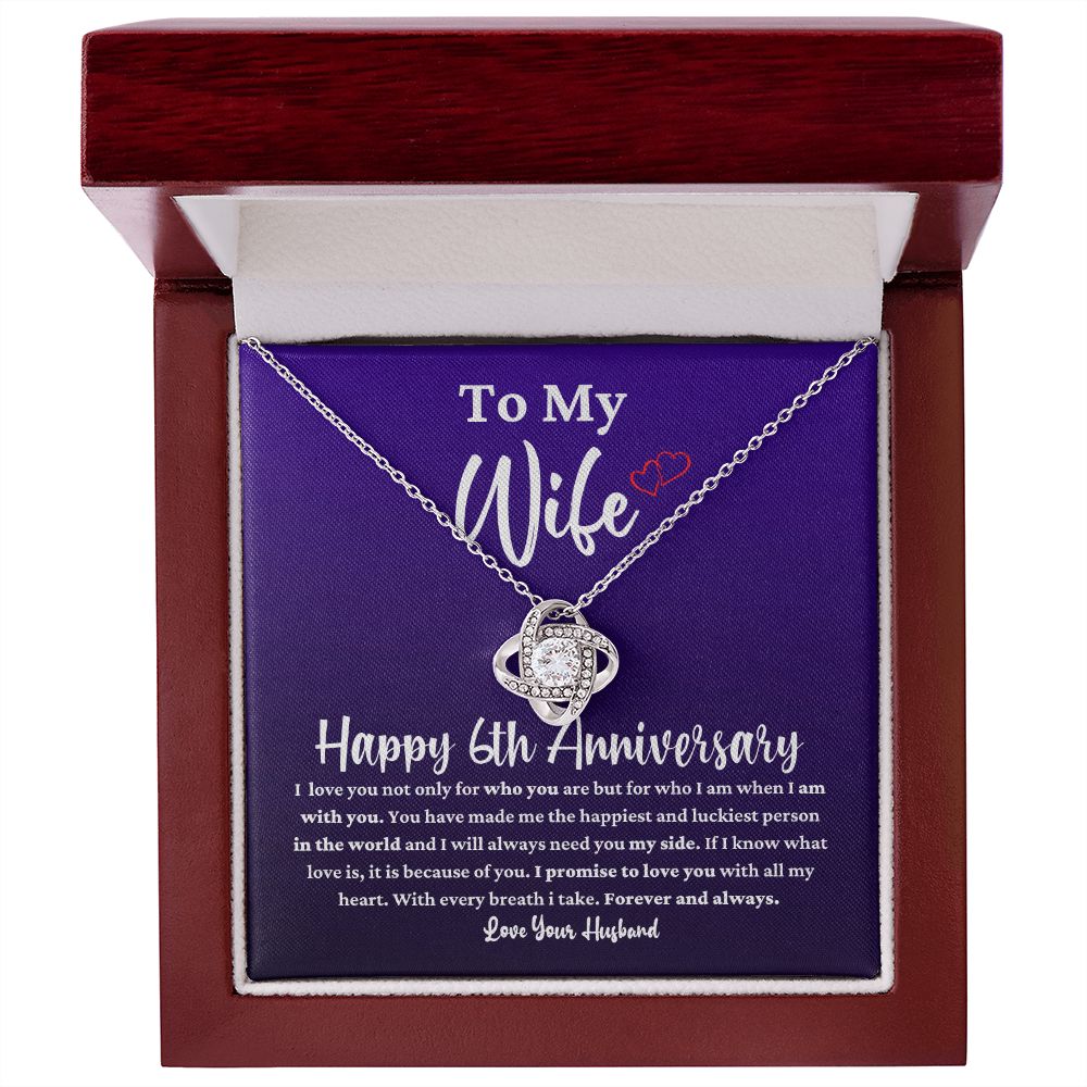 6th Anniversary Necklace for Wife from Husband