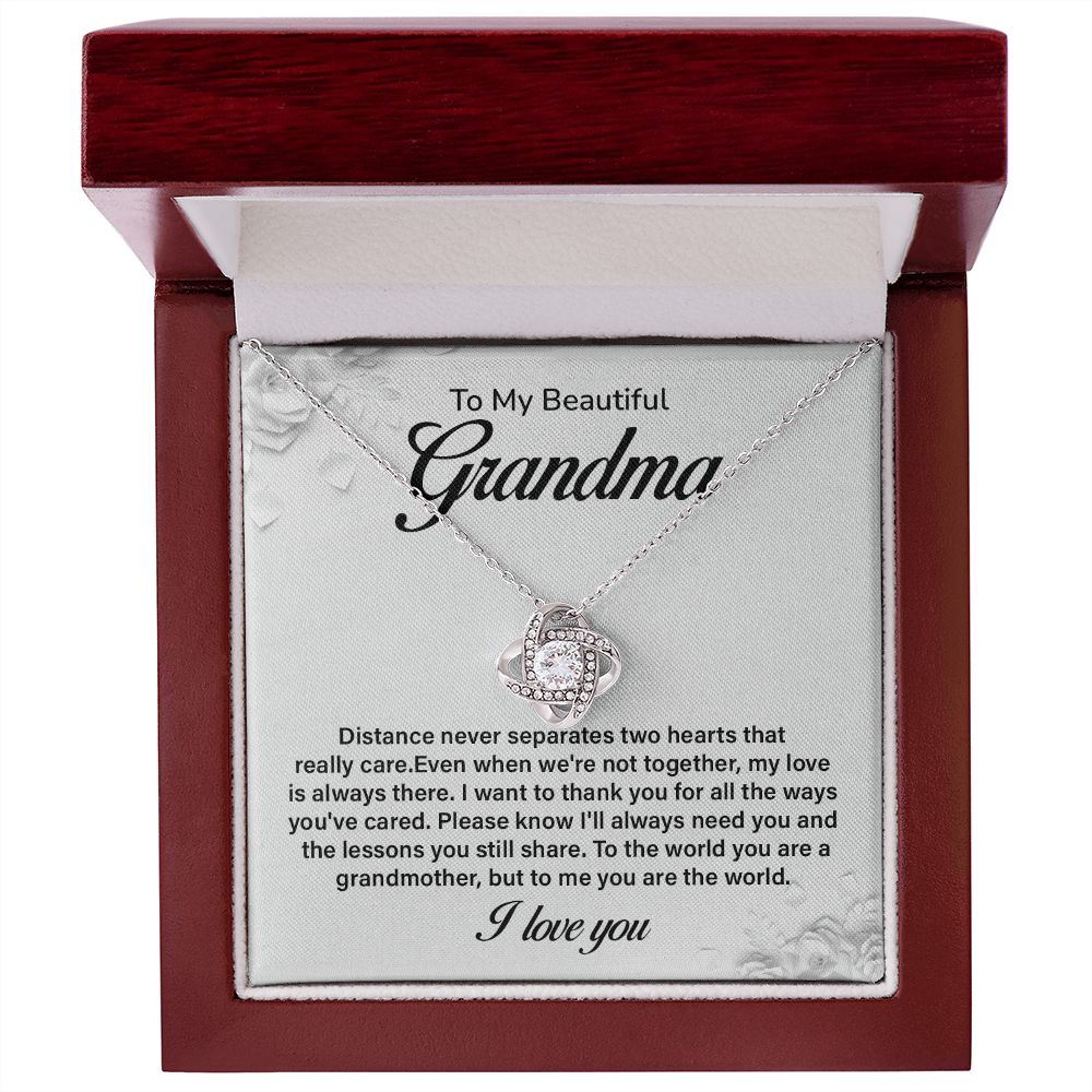 To My Beautiful Grandma Distance Never Separates Two Hearts That Really Care
