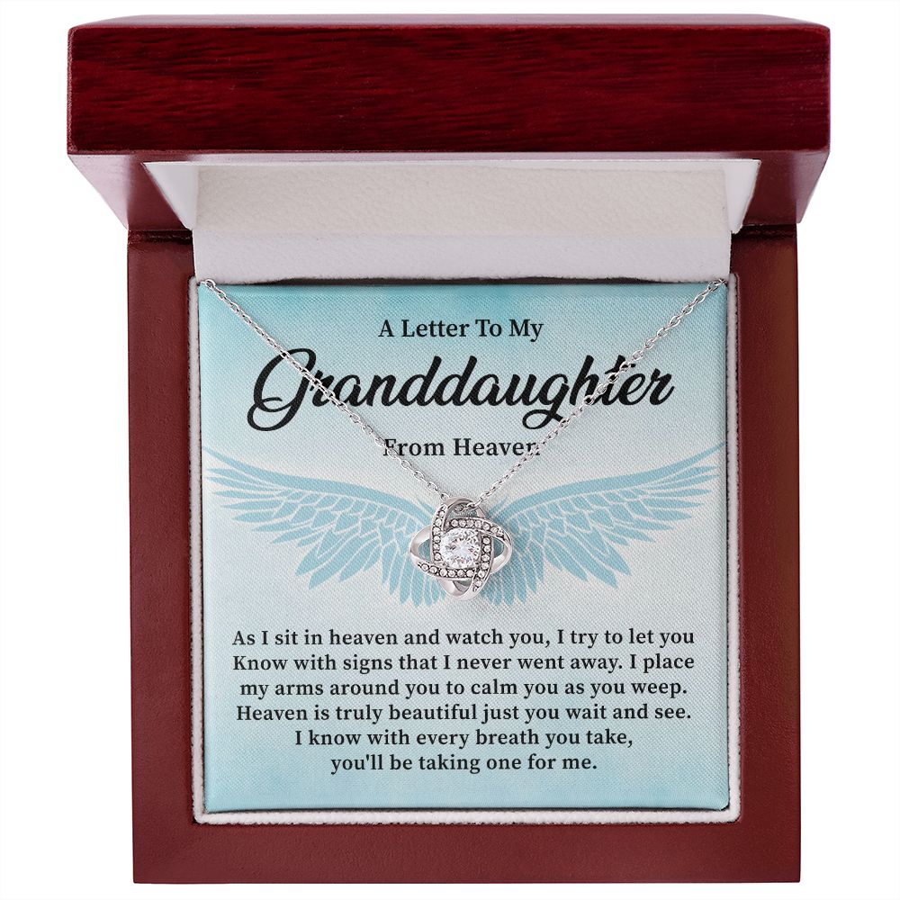 A Little To My Granddaughter From Heaven You'll Be Talking One For Me