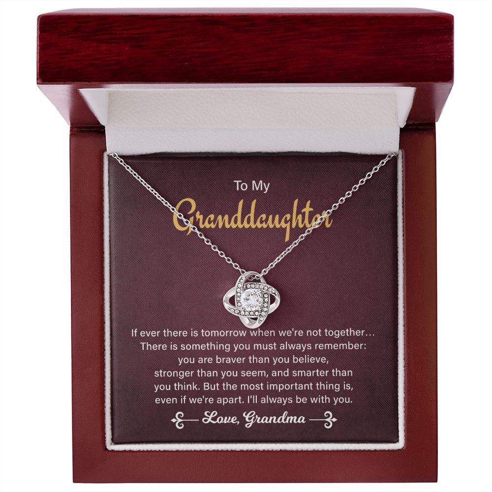To My Granddaughter I'll Always Be With You, Birthday Valentine's Day Christmas Present From Grandma