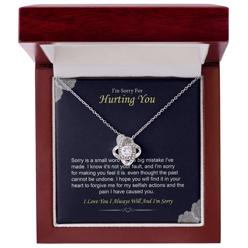 I'm Sorry Necklace Gift for Her Forgiveness With Message Card