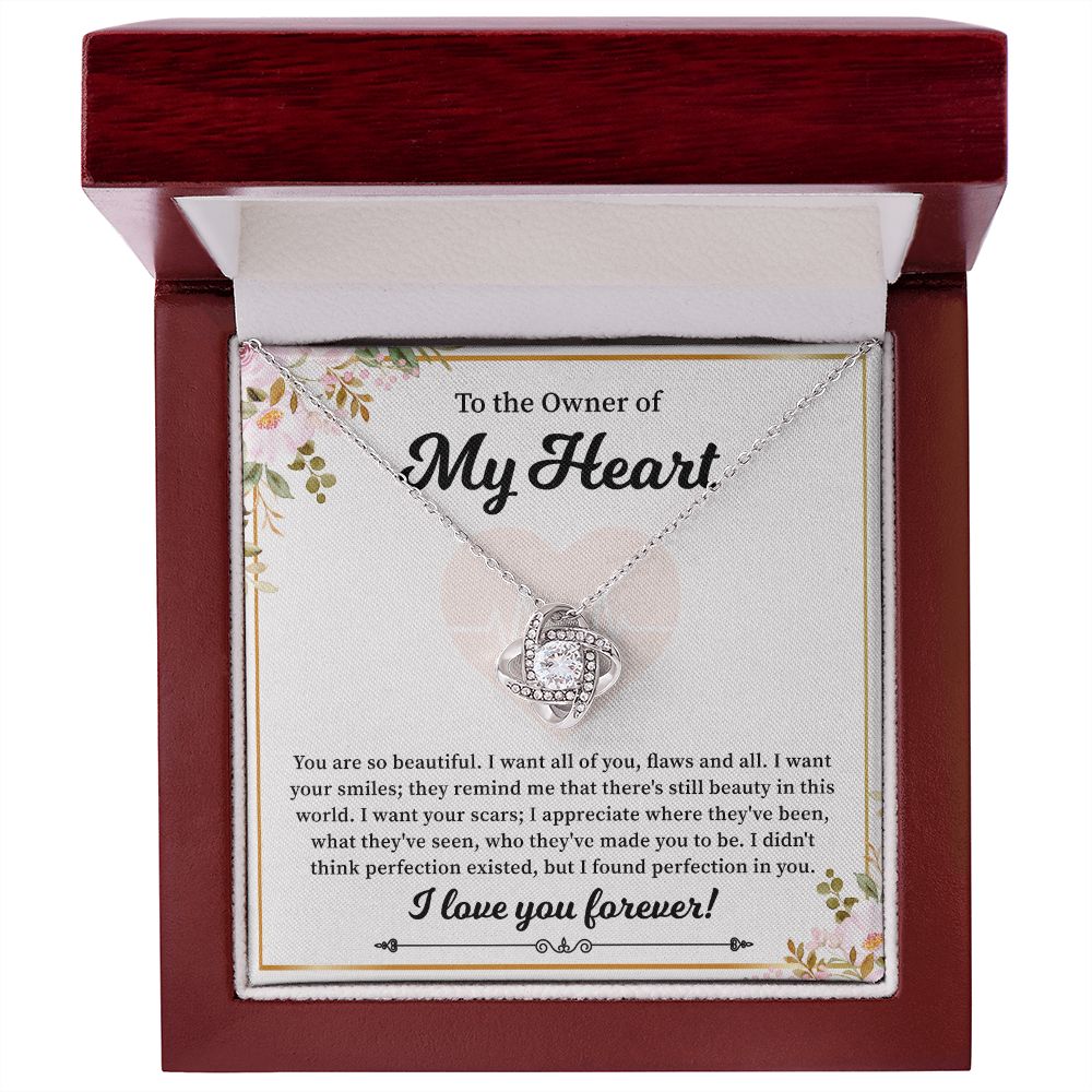 To The Owner Of My Heart I Love You Forever