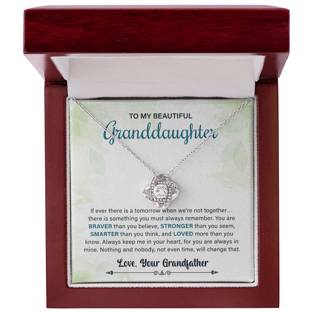 To My Beautiful Granddaughter Always Keep Me In Your Heart