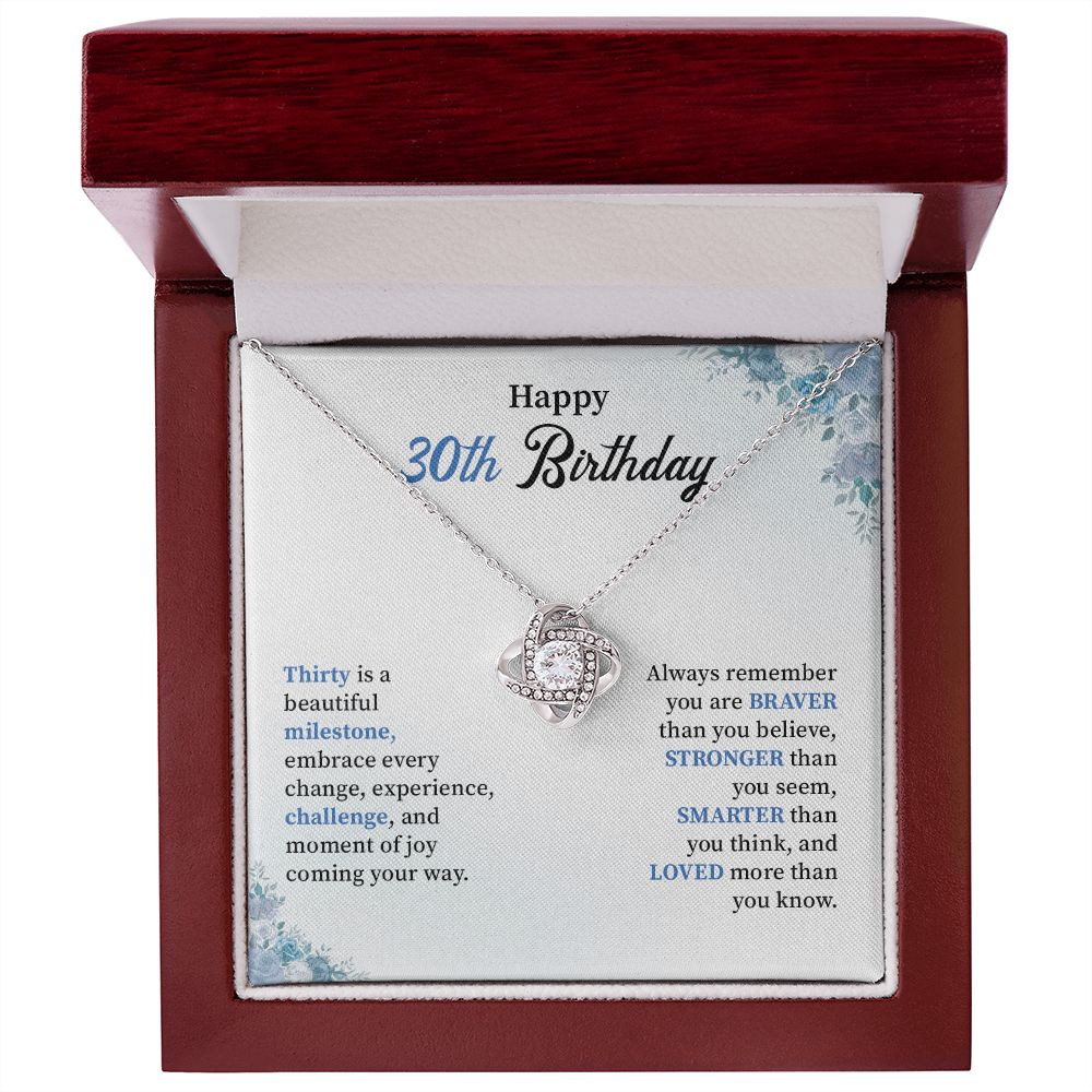 Happy 30th birthday necklace