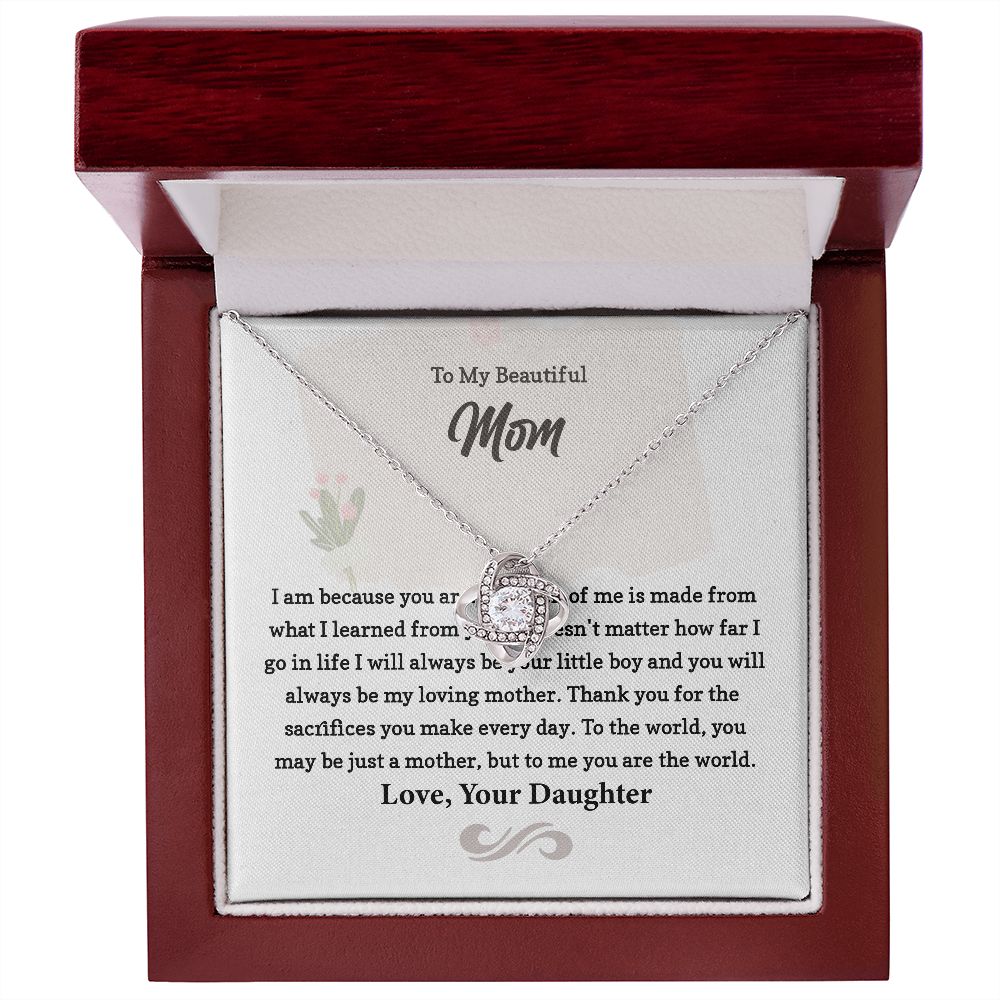 Necklace Gift from Daughter to Loving Mother