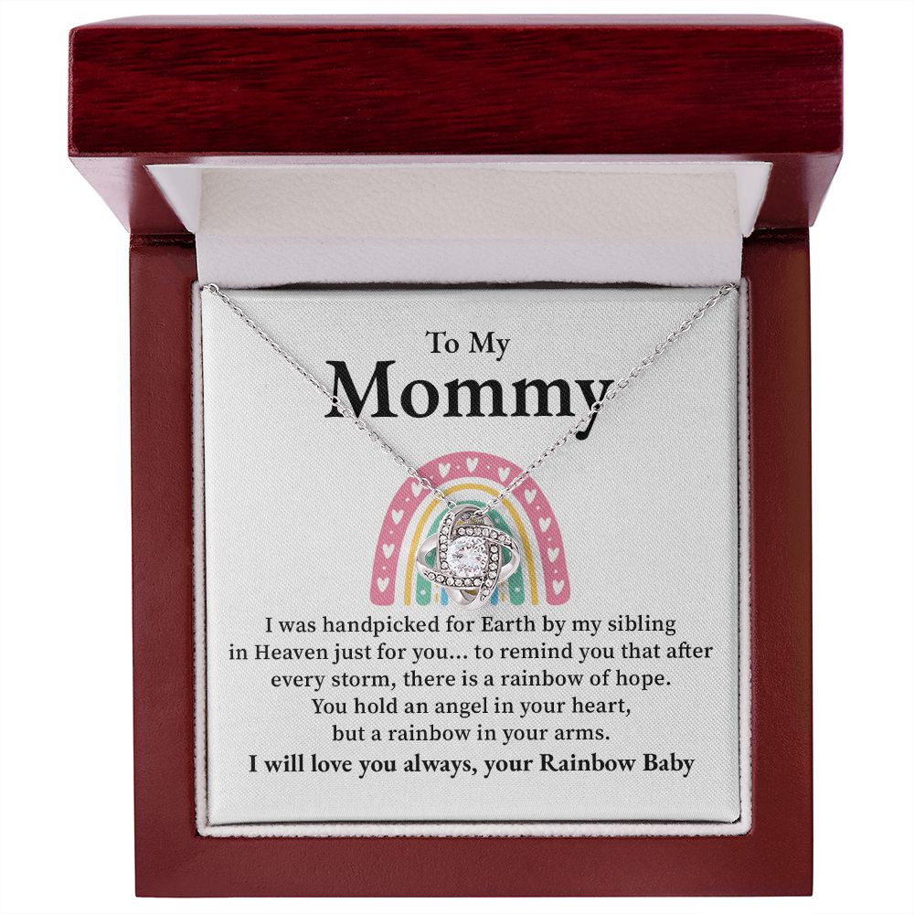 To My Mommy, Necklace Gift For Mom With Message Card