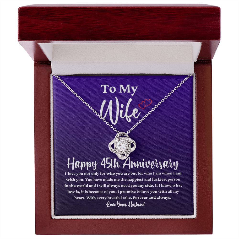 45th Anniversary Necklace Gift for Wife