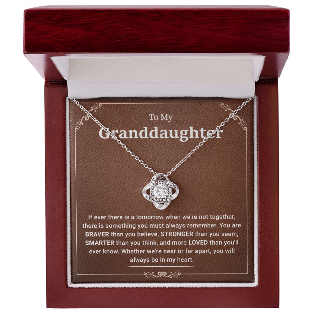 To My Granddaughter If Ever There Is A Tomorrow When We're Not Together You Will Always Be In My Heart