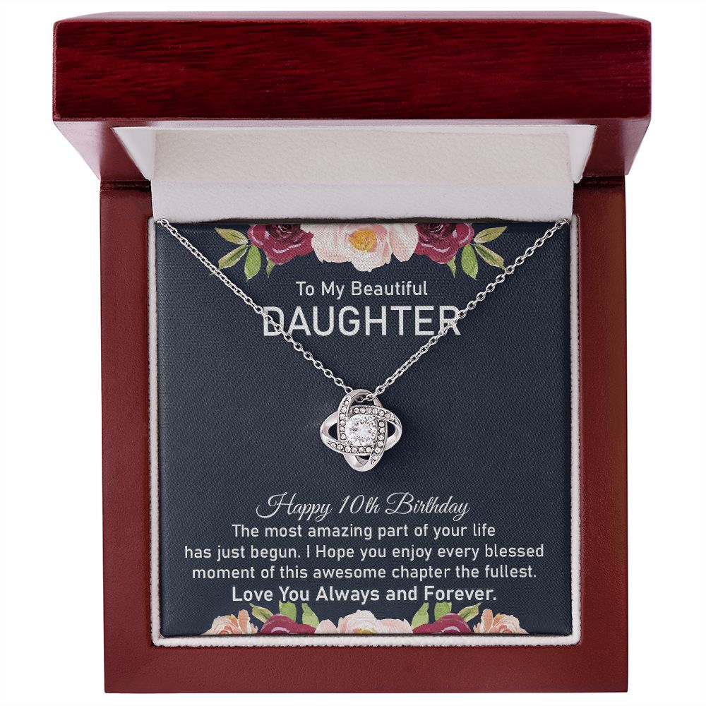 10th Birthday Necklace for Beautiful Daughter