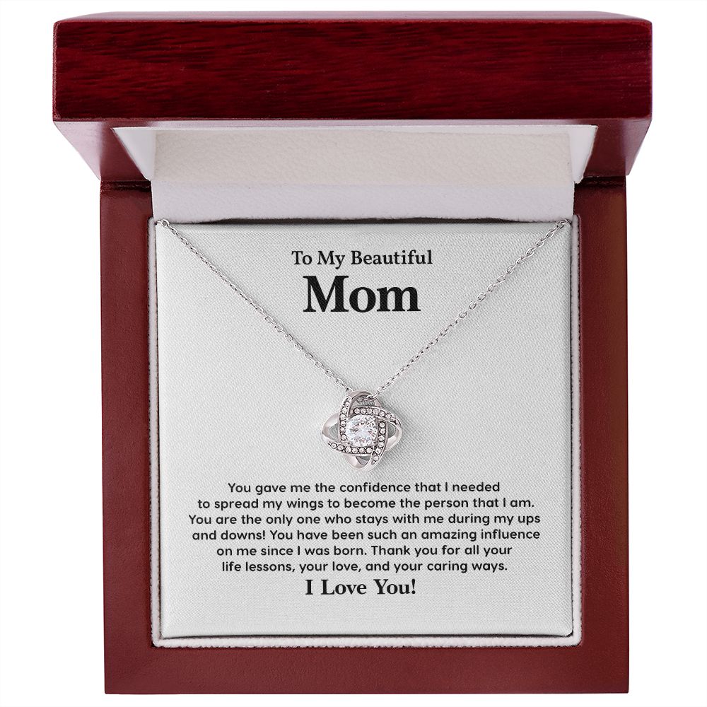 To My Beautiful Mom Thank You For All Your Life Lessons, Your love, And Your Caring Ways