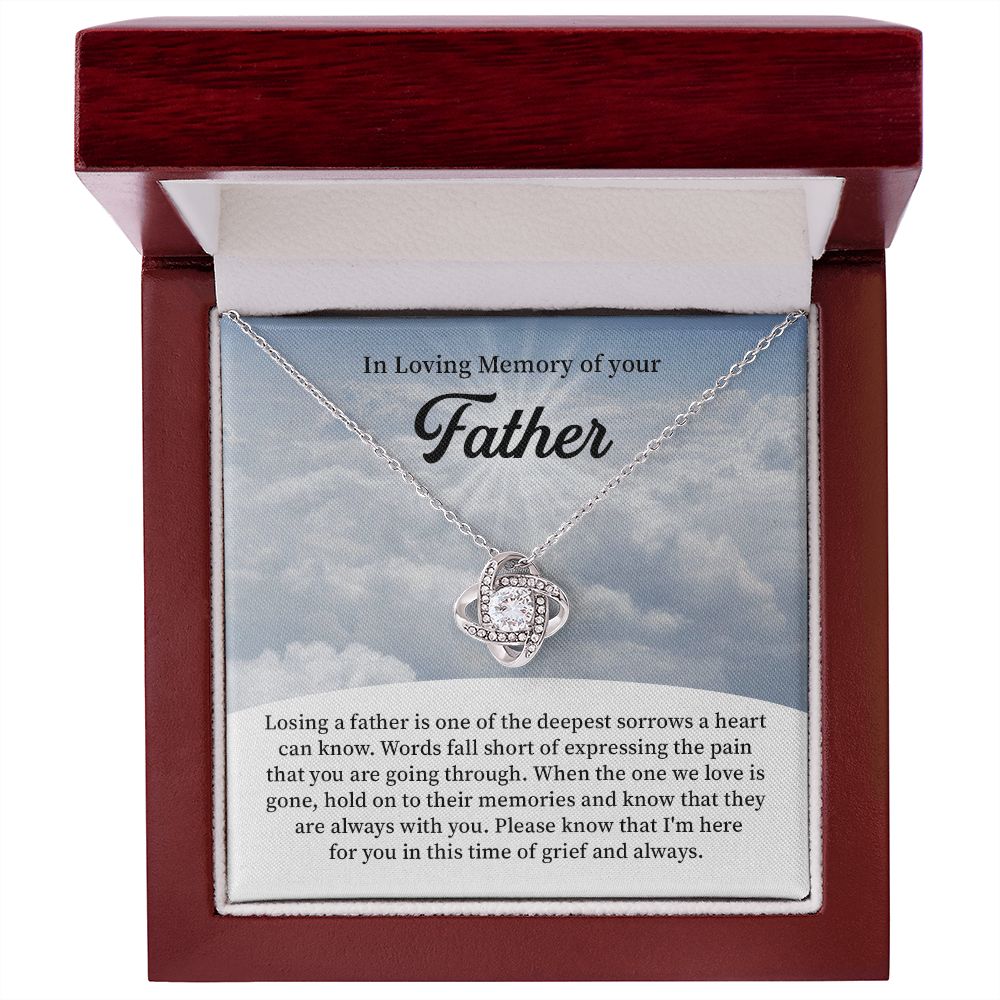 In Loving Memory  Of Your Father I'm Here For You In This Time Of Grief And Always