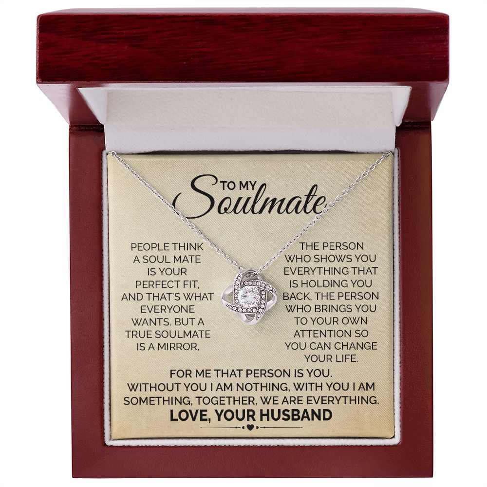 Soulmate Necklace Gift from Husband to Wife