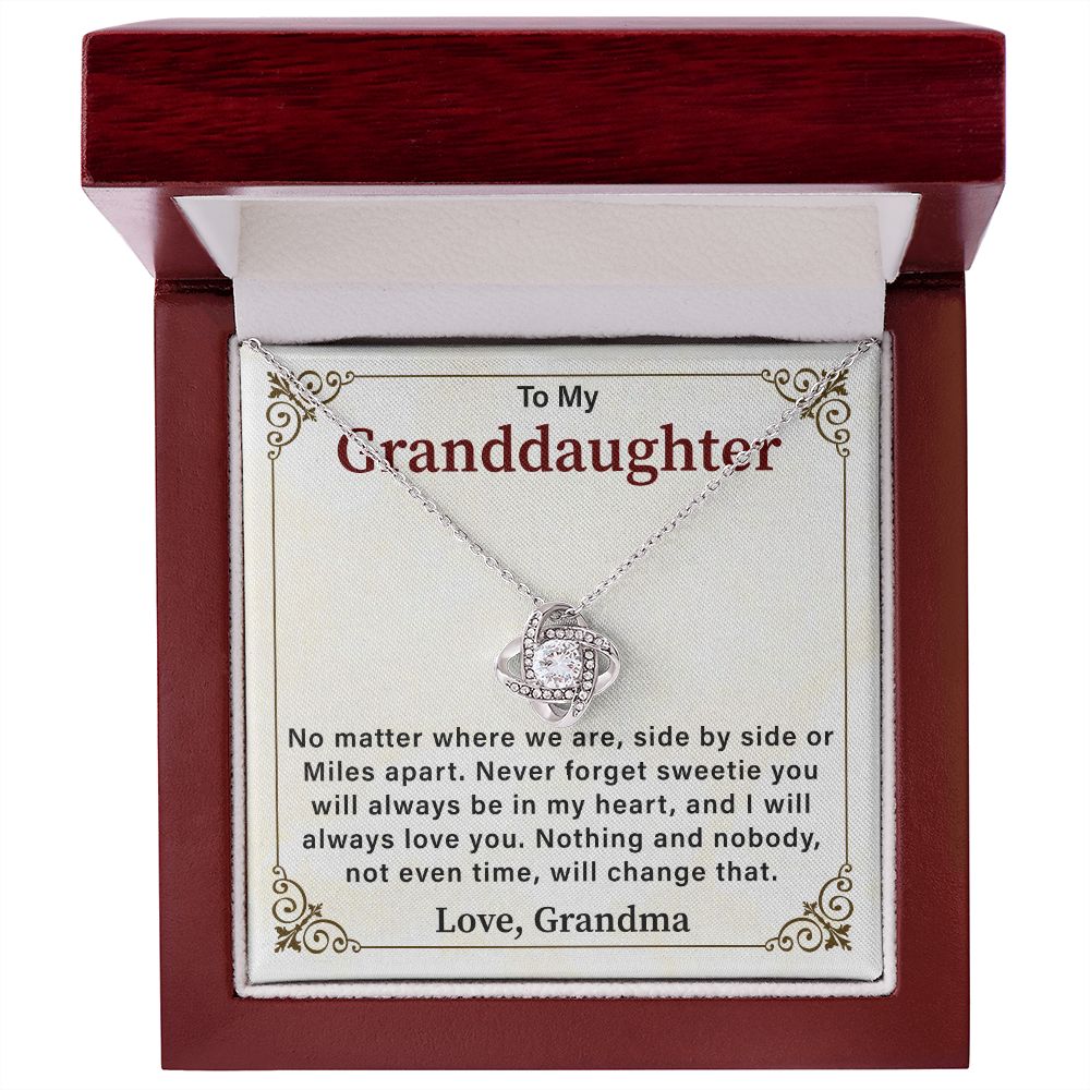 To My Granddaughter Never Forget Sweetie You Will Always Be My heart